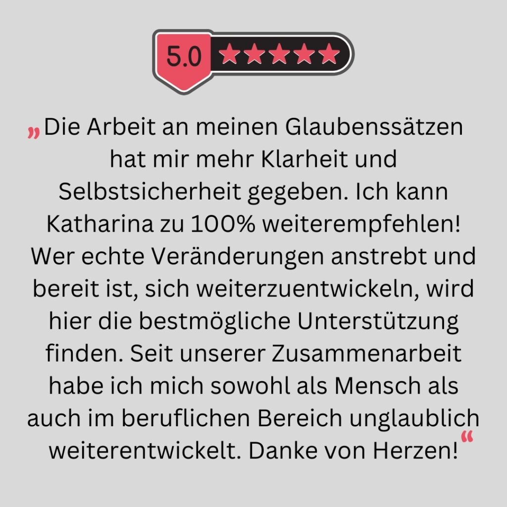 Google Rezension eines Klienten